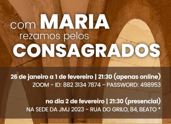Com Maria, rezamos pelos consagrados
