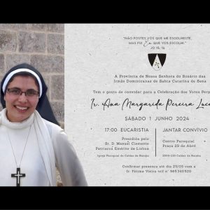 Profissão Religiosa dos Votos Perpétuos da Ir. Ana Margarida Lucas | 1 de Junho de 2024