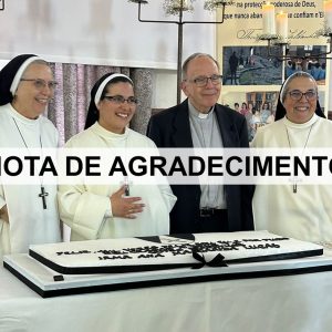 Profissão Religiosa – Nota de Agradecimento